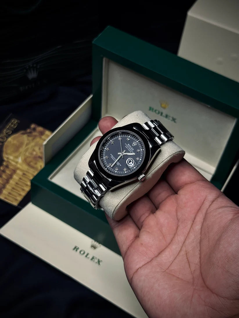 Rolex diamond watch  date just ￼RX￼