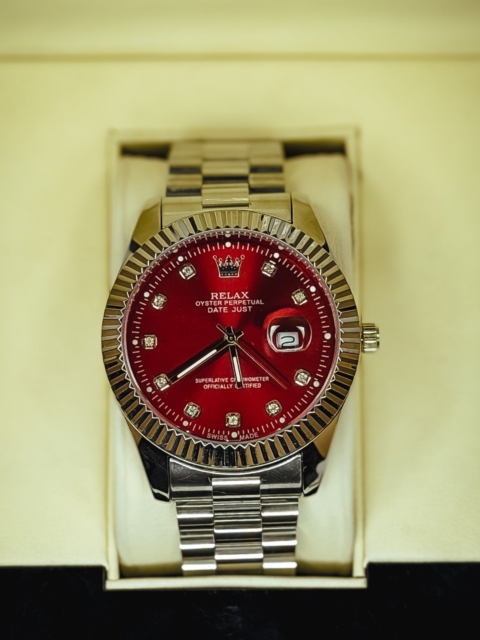 Rollie Waterproof Date Just Watch 💖